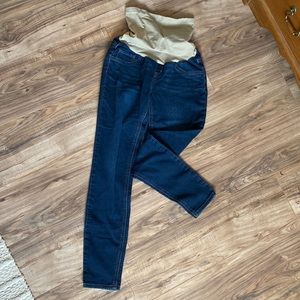 Indigo blue maternity jeans size medium